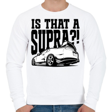 PRINTFASHION Is that a SUPRA?!  - Férfi pulóver - Fehér férfi pulóver, kardigán