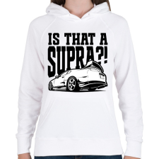 PRINTFASHION Is that a SUPRA?! - Női kapucnis pulóver - Fehér női pulóver, kardigán