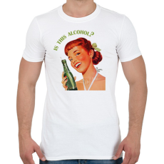 PRINTFASHION Is this alcohol?  - Férfi póló - Fehér