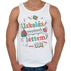 PRINTFASHION Iskolás lettem - Férfi atléta - Fehér