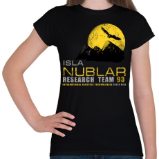 PRINTFASHION ISLA NUBLAR RESEARCH TEAM - Női póló - Fekete