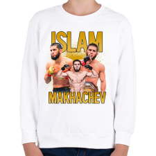 PRINTFASHION Islam Makhachev - Gyerek pulóver - Fehér gyerek pulóver, kardigán