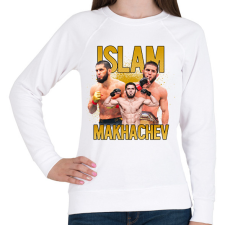 PRINTFASHION Islam Makhachev - Női pulóver - Fehér női pulóver, kardigán