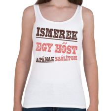 PRINTFASHION Ismerek egy hőst - Női atléta - Fehér női trikó