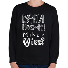 PRINTFASHION isten hozott_w - Gyerek pulóver - Fekete