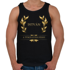 PRINTFASHION István - Férfi atléta - Fekete atléta, trikó