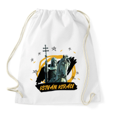 PRINTFASHION István király - Sportzsák, Tornazsák - Fehér tornazsák