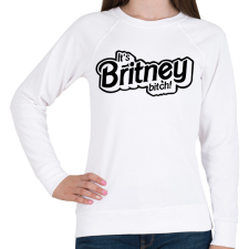 PRINTFASHION It's Britney bitch! Britney Spears - Női pulóver - Fehér női pulóver, kardigán