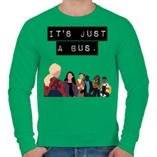 PRINTFASHION It's just a bus. - Férfi pulóver - Zöld férfi pulóver, kardigán