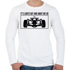 PRINTFASHION It's lights out - Férfi hosszú ujjú póló - Fehér