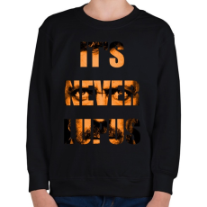 PRINTFASHION IT'S NEVER LUPUS - Gyerek pulóver - Fekete