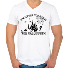 PRINTFASHION It's never too early - Férfi V-nyakú póló - Fehér
