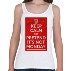 PRINTFASHION It's not monday - Női atléta - Fehér