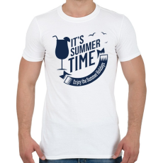 PRINTFASHION It's Summer Time - Férfi póló - Fehér