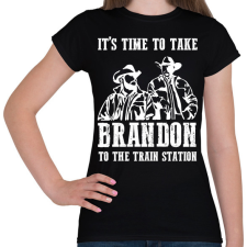 PRINTFASHION It's time to take - Női póló - Fekete női póló