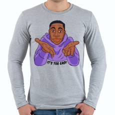 PRINTFASHION It's too easy! - Férfi hosszú ujjú póló - Sport szürke