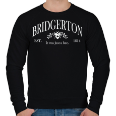 PRINTFASHION It was just a bee - Férfi pulóver - Fekete