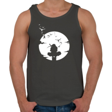 PRINTFASHION Itachi - Férfi atléta - Sötétszürke