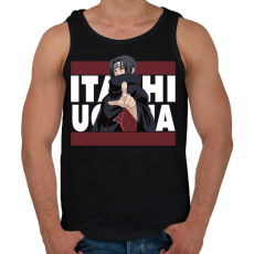 PRINTFASHION Itachi Uchiha - Férfi atléta - Fekete