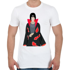 PRINTFASHION Itachi Uchiha - Férfi póló - Fehér férfi póló