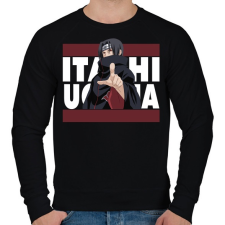 PRINTFASHION Itachi Uchiha - Férfi pulóver - Fekete férfi pulóver, kardigán