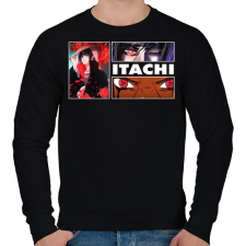 PRINTFASHION Itachi Uchiha montage - Férfi pulóver - Fekete férfi pulóver, kardigán