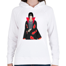 PRINTFASHION Itachi Uchiha - Női kapucnis pulóver - Fehér női pulóver, kardigán