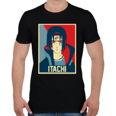 PRINTFASHION Itachi Uchihaa - Férfi póló - Fekete
