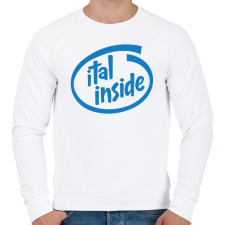 PRINTFASHION Ital Inside - Férfi pulóver - Fehér férfi pulóver, kardigán