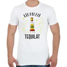 PRINTFASHION Ital páros - Tequila - Férfi póló - Fehér férfi póló