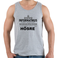 PRINTFASHION ithero-hu-light - Férfi atléta - Sport szürke atléta, trikó