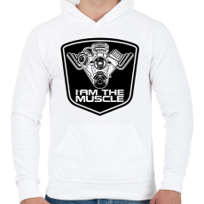PRINTFASHION ITM Logo - Férfi kapucnis pulóver - Fehér