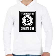 PRINTFASHION Its-time-for-the-digital-one - Férfi kapucnis pulóver - Fehér női pulóver, kardigán