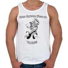 PRINTFASHION Itt úgysem jössz át - Gandalf - Gyűrűk ura - Férfi atléta - Fehér atléta, trikó