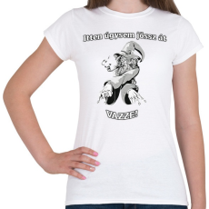 PRINTFASHION Itt úgysem jössz át - Gandalf - Gyűrűk ura - Női póló - Fehér