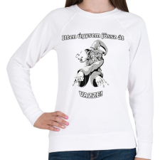 PRINTFASHION Itt úgysem jössz át - Gandalf - Gyűrűk ura - Női pulóver - Fehér női pulóver, kardigán