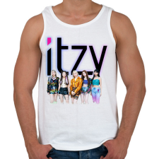 PRINTFASHION ITZY - Férfi atléta - Fehér atléta, trikó