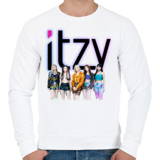 PRINTFASHION ITZY - Férfi pulóver - Fehér férfi pulóver, kardigán