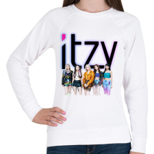 PRINTFASHION ITZY - Női pulóver - Fehér női pulóver, kardigán