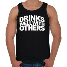 PRINTFASHION Ivászat - Férfi atléta - Fekete