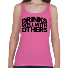 PRINTFASHION Ivászat - Női atléta - Rózsaszín női trikó