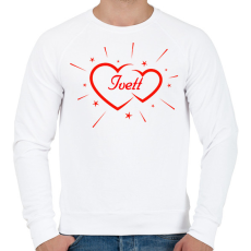 PRINTFASHION Ivett - Férfi pulóver - Fehér