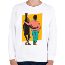 PRINTFASHION Ivócimborák - Gyerek pulóver - Fehér gyerek pulóver, kardigán