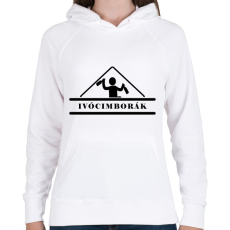 PRINTFASHION Ivócimborák - Női kapucnis pulóver - Fehér