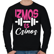 PRINTFASHION Izmos és csinos - Férfi pulóver - Fekete férfi pulóver, kardigán