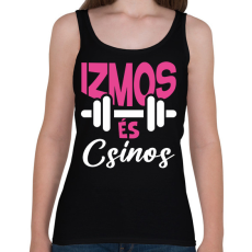 PRINTFASHION Izmos és csinos - Női atléta - Fekete