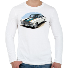 PRINTFASHION Izomautó - Férfi hosszú ujjú póló - Fehér férfi póló