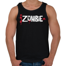 PRINTFASHION Izombie - Férfi atléta - Fekete