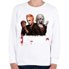 PRINTFASHION Izombie - Gyerek pulóver - Fehér gyerek pulóver, kardigán