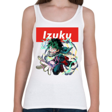 PRINTFASHION Izuku Midoriya - Női atléta - Fehér női trikó